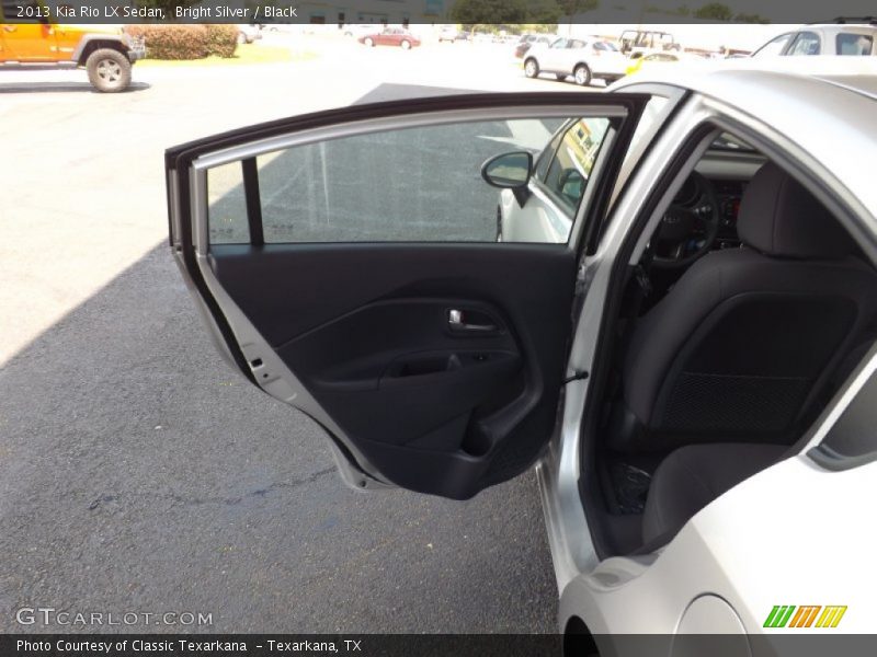 Bright Silver / Black 2013 Kia Rio LX Sedan