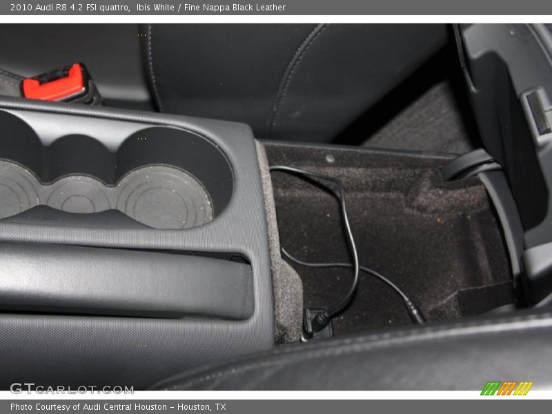 Ibis White / Fine Nappa Black Leather 2010 Audi R8 4.2 FSI quattro