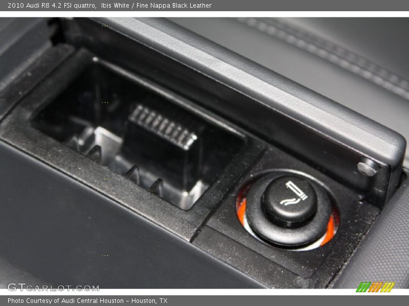 Ibis White / Fine Nappa Black Leather 2010 Audi R8 4.2 FSI quattro