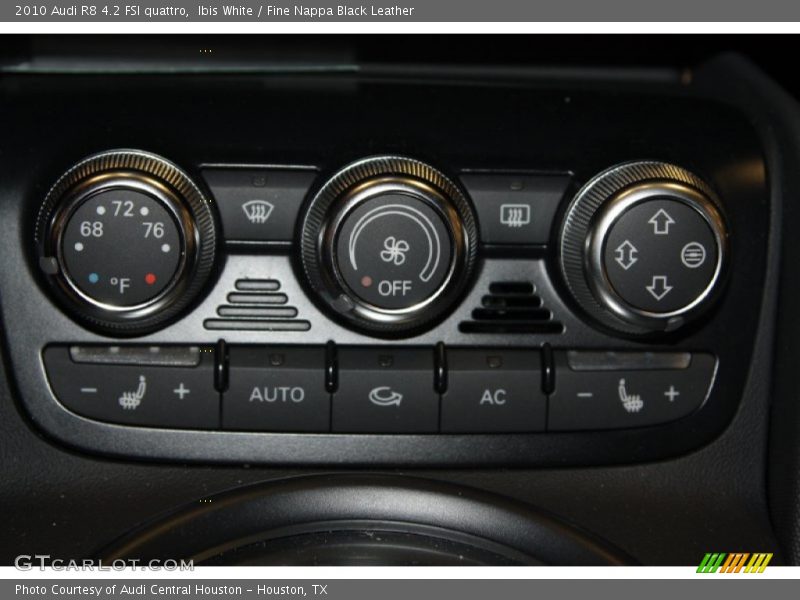Controls of 2010 R8 4.2 FSI quattro