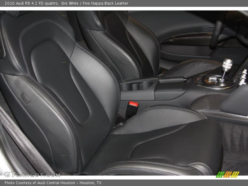 Ibis White / Fine Nappa Black Leather 2010 Audi R8 4.2 FSI quattro
