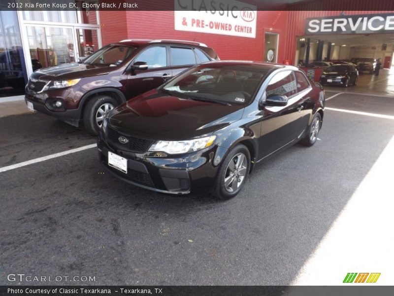 Ebony Black / Black 2012 Kia Forte Koup EX