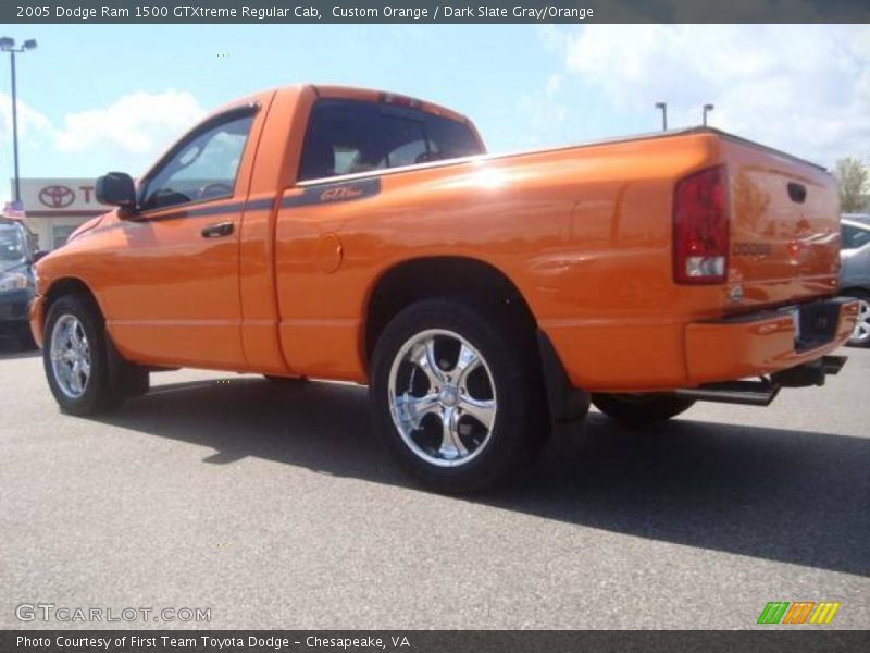 Custom Orange / Dark Slate Gray/Orange 2005 Dodge Ram 1500 GTXtreme Regular Cab