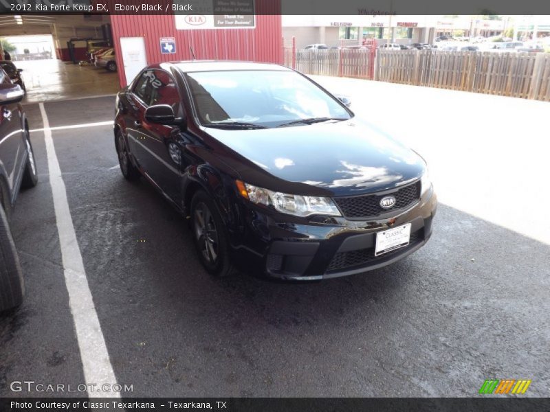 Ebony Black / Black 2012 Kia Forte Koup EX