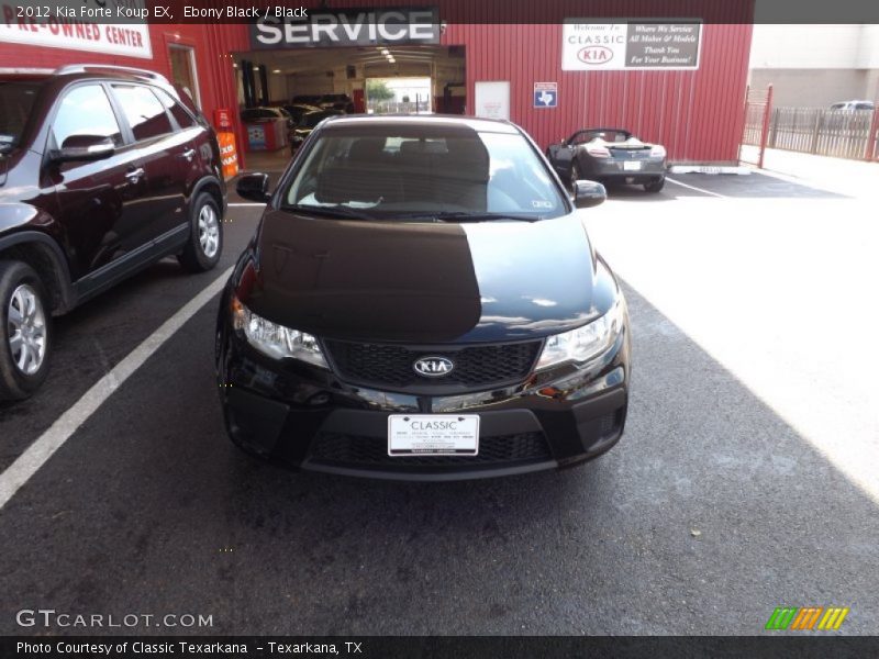 Ebony Black / Black 2012 Kia Forte Koup EX