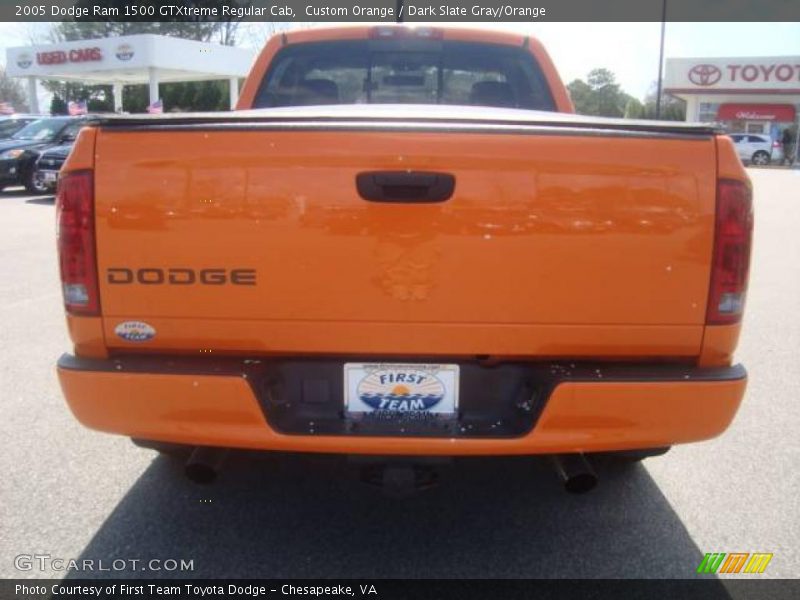 Custom Orange / Dark Slate Gray/Orange 2005 Dodge Ram 1500 GTXtreme Regular Cab