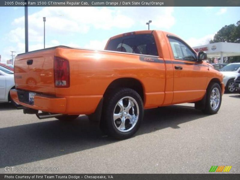 Custom Orange / Dark Slate Gray/Orange 2005 Dodge Ram 1500 GTXtreme Regular Cab