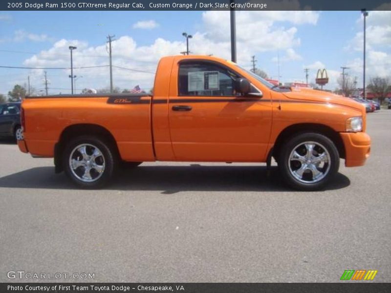 Custom Orange / Dark Slate Gray/Orange 2005 Dodge Ram 1500 GTXtreme Regular Cab