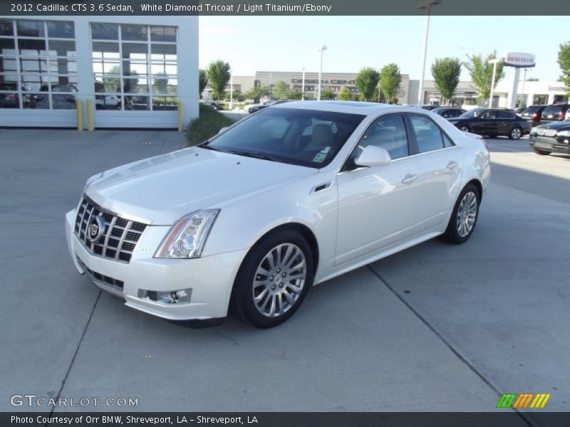 White Diamond Tricoat / Light Titanium/Ebony 2012 Cadillac CTS 3.6 Sedan