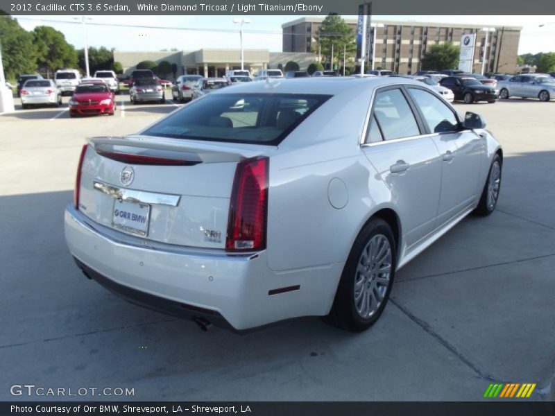 White Diamond Tricoat / Light Titanium/Ebony 2012 Cadillac CTS 3.6 Sedan