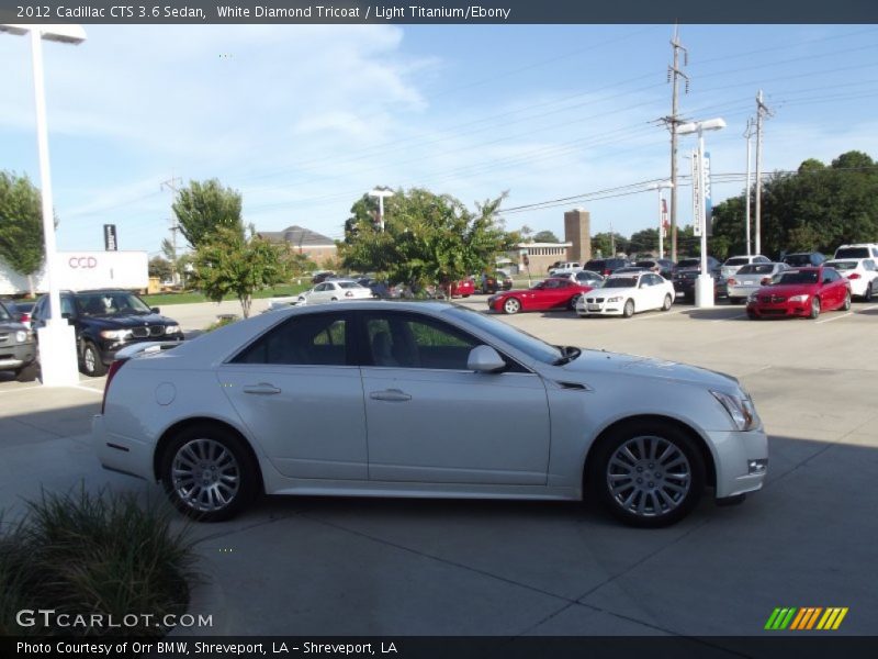 White Diamond Tricoat / Light Titanium/Ebony 2012 Cadillac CTS 3.6 Sedan