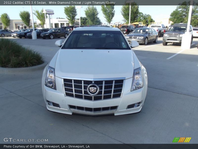 White Diamond Tricoat / Light Titanium/Ebony 2012 Cadillac CTS 3.6 Sedan