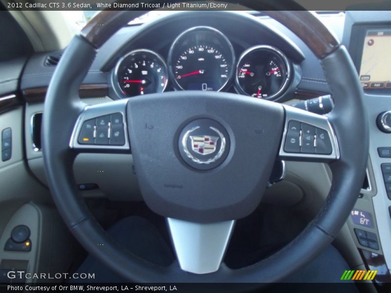 White Diamond Tricoat / Light Titanium/Ebony 2012 Cadillac CTS 3.6 Sedan