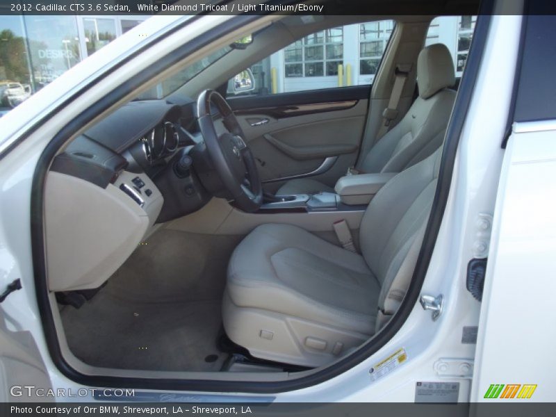 White Diamond Tricoat / Light Titanium/Ebony 2012 Cadillac CTS 3.6 Sedan