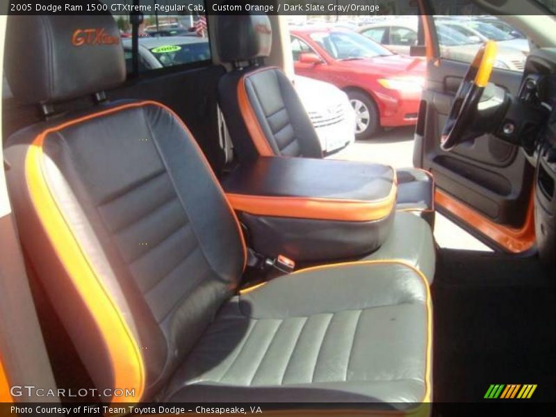 Custom Orange / Dark Slate Gray/Orange 2005 Dodge Ram 1500 GTXtreme Regular Cab