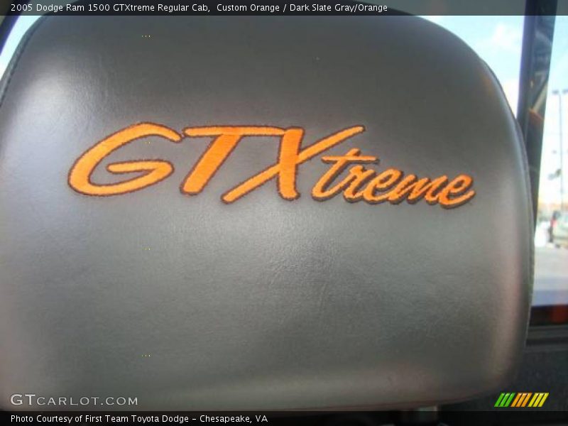 Custom Orange / Dark Slate Gray/Orange 2005 Dodge Ram 1500 GTXtreme Regular Cab