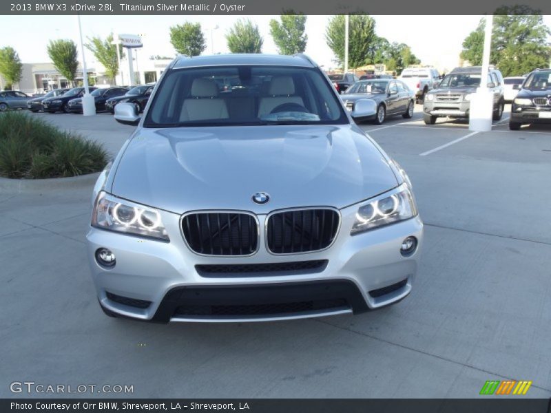 Titanium Silver Metallic / Oyster 2013 BMW X3 xDrive 28i