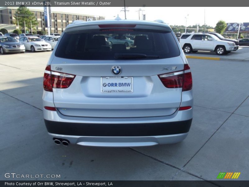 Titanium Silver Metallic / Oyster 2013 BMW X3 xDrive 28i