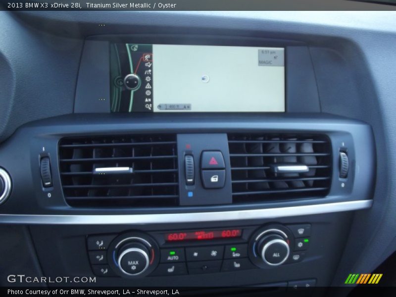 Titanium Silver Metallic / Oyster 2013 BMW X3 xDrive 28i