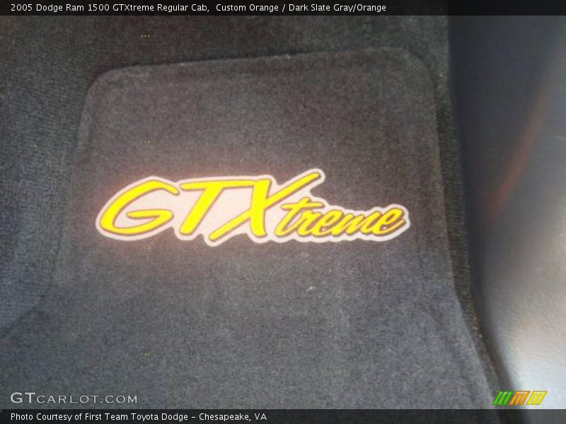 Custom Orange / Dark Slate Gray/Orange 2005 Dodge Ram 1500 GTXtreme Regular Cab