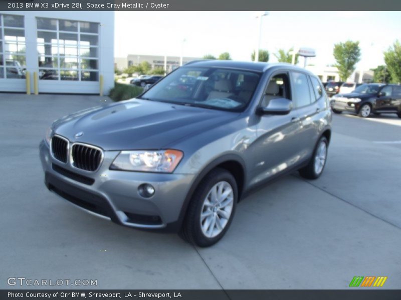 Space Gray Metallic / Oyster 2013 BMW X3 xDrive 28i