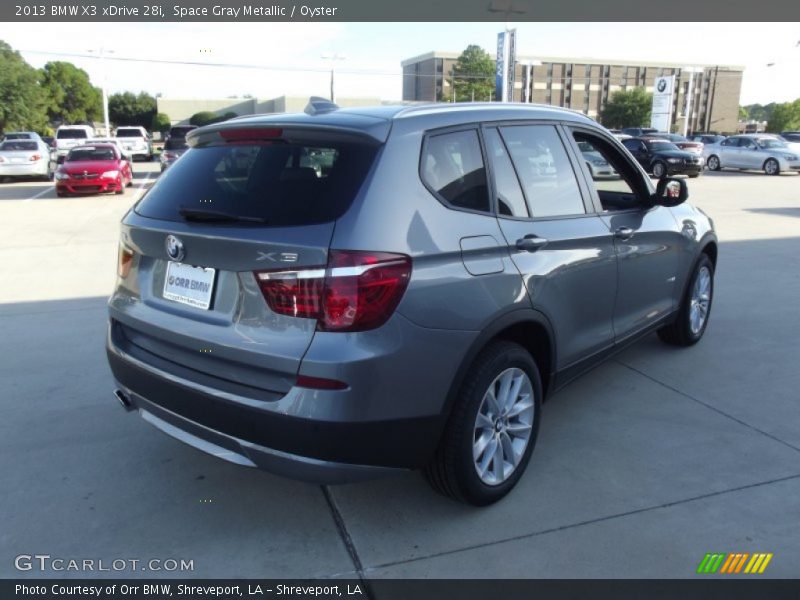 Space Gray Metallic / Oyster 2013 BMW X3 xDrive 28i