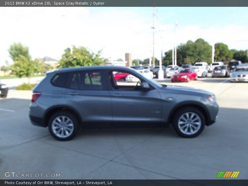 Space Gray Metallic / Oyster 2013 BMW X3 xDrive 28i