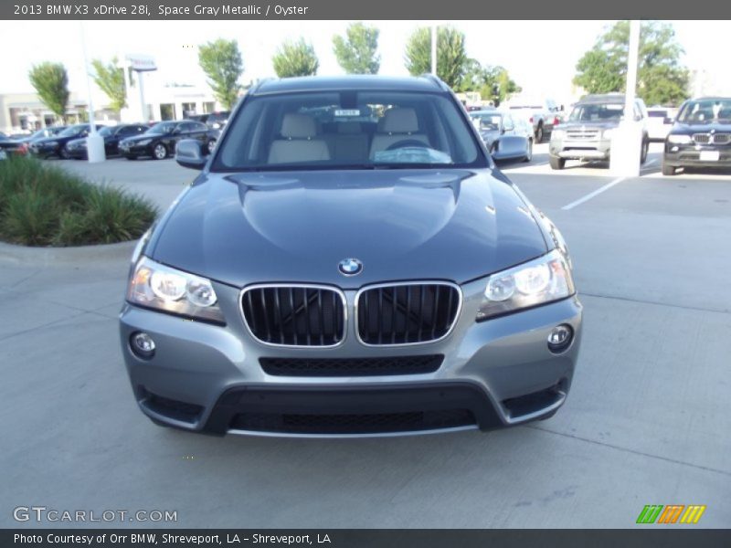 Space Gray Metallic / Oyster 2013 BMW X3 xDrive 28i