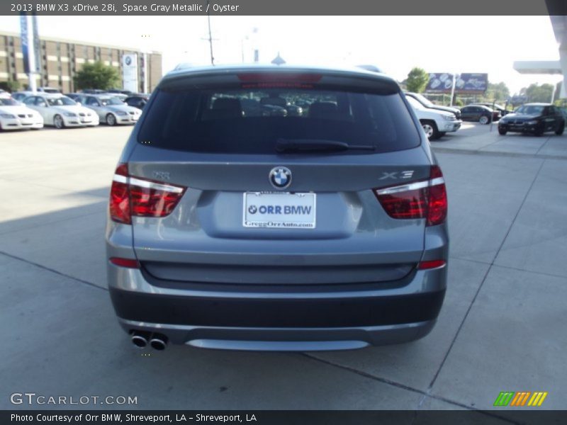 Space Gray Metallic / Oyster 2013 BMW X3 xDrive 28i