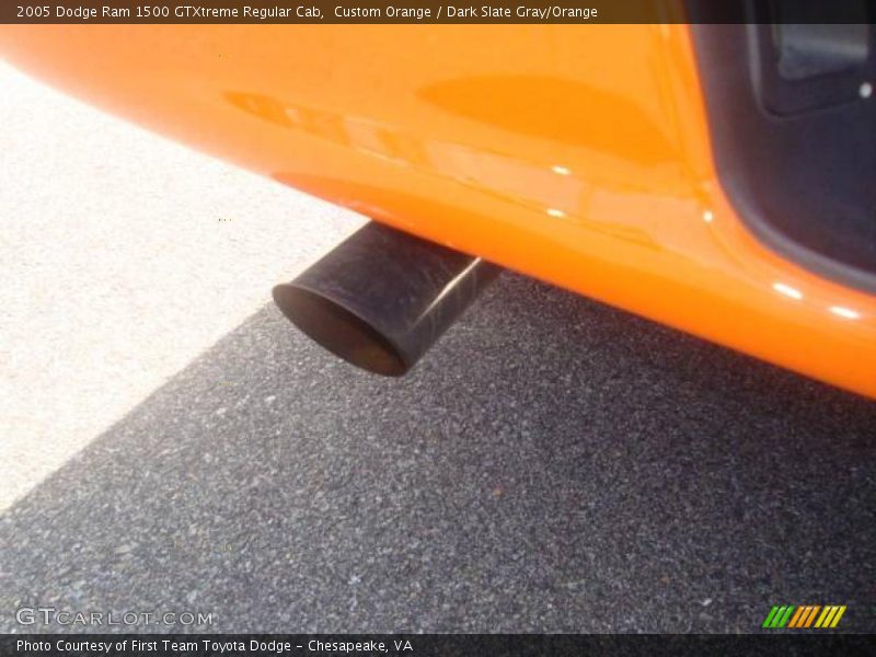 Custom Orange / Dark Slate Gray/Orange 2005 Dodge Ram 1500 GTXtreme Regular Cab