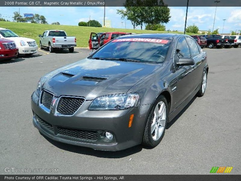Magnetic Gray Metallic / Onyx/Red 2008 Pontiac G8 GT