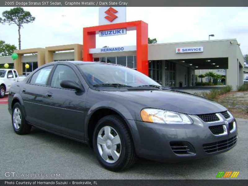 Graphite Metallic / Dark Slate Gray 2005 Dodge Stratus SXT Sedan