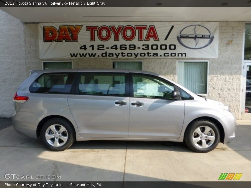 Silver Sky Metallic / Light Gray 2012 Toyota Sienna V6