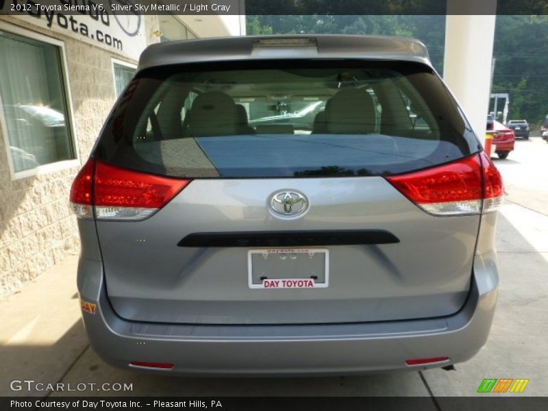 Silver Sky Metallic / Light Gray 2012 Toyota Sienna V6