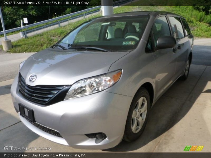 Silver Sky Metallic / Light Gray 2012 Toyota Sienna V6