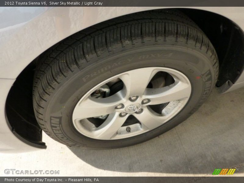 Silver Sky Metallic / Light Gray 2012 Toyota Sienna V6