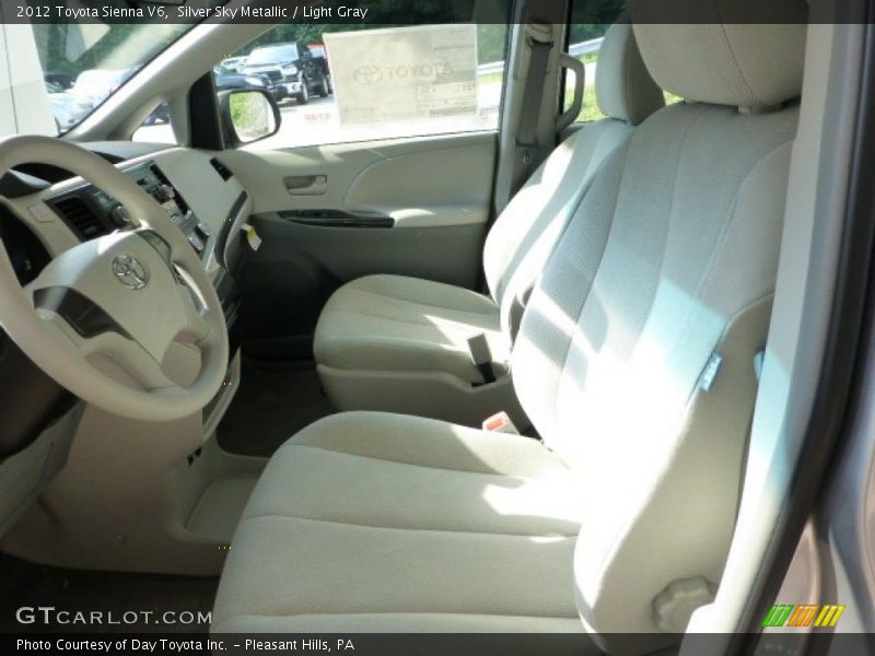 Silver Sky Metallic / Light Gray 2012 Toyota Sienna V6