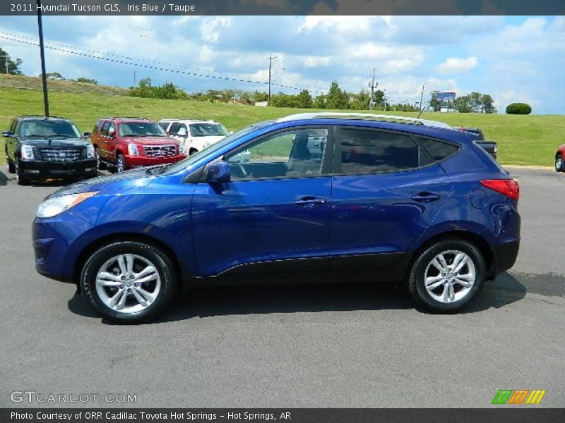 Iris Blue / Taupe 2011 Hyundai Tucson GLS