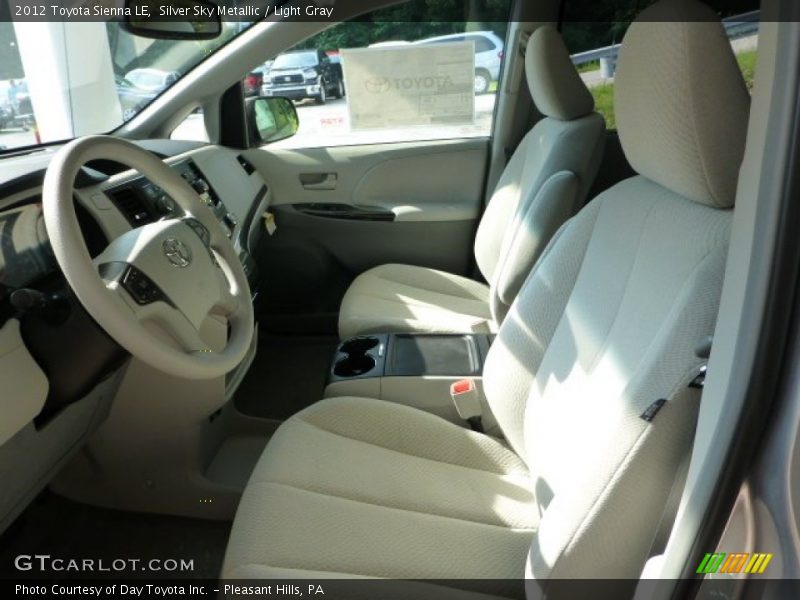 Silver Sky Metallic / Light Gray 2012 Toyota Sienna LE