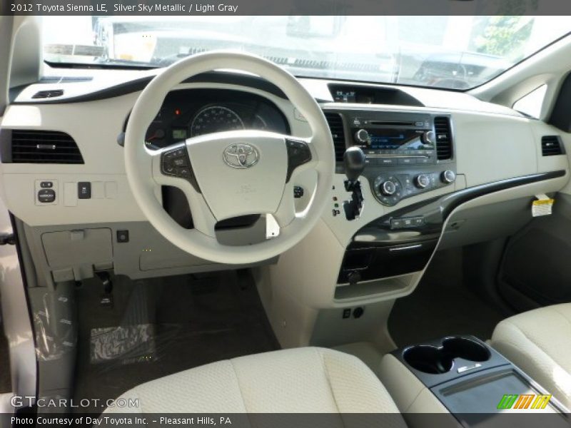 Silver Sky Metallic / Light Gray 2012 Toyota Sienna LE