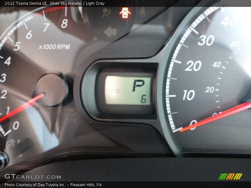 Silver Sky Metallic / Light Gray 2012 Toyota Sienna LE