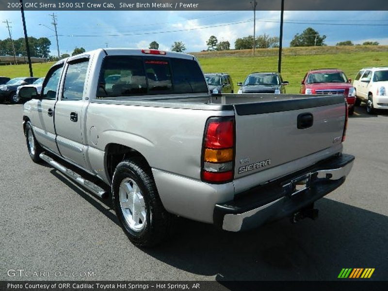Silver Birch Metallic / Pewter 2005 GMC Sierra 1500 SLT Crew Cab