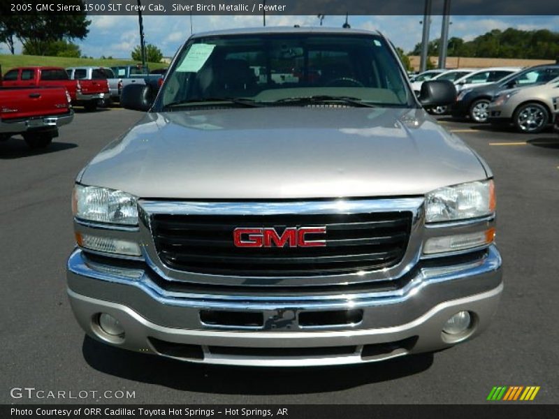 Silver Birch Metallic / Pewter 2005 GMC Sierra 1500 SLT Crew Cab