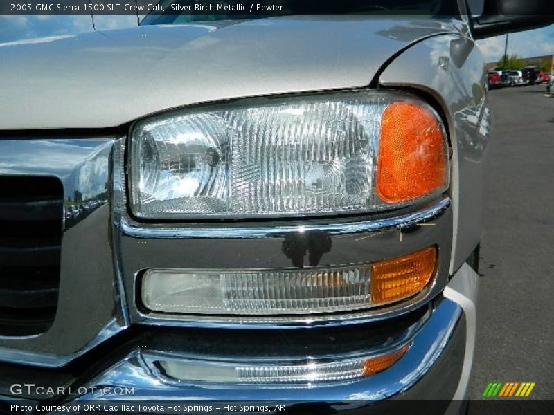 Silver Birch Metallic / Pewter 2005 GMC Sierra 1500 SLT Crew Cab