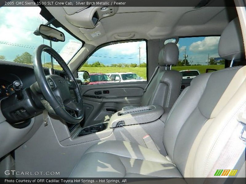 Silver Birch Metallic / Pewter 2005 GMC Sierra 1500 SLT Crew Cab