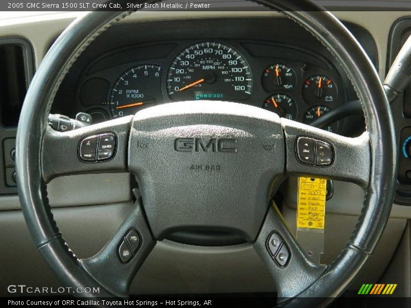 Silver Birch Metallic / Pewter 2005 GMC Sierra 1500 SLT Crew Cab