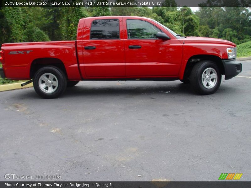 Flame Red / Dark Slate Gray/Medium Slate Gray 2008 Dodge Dakota SXT Crew Cab