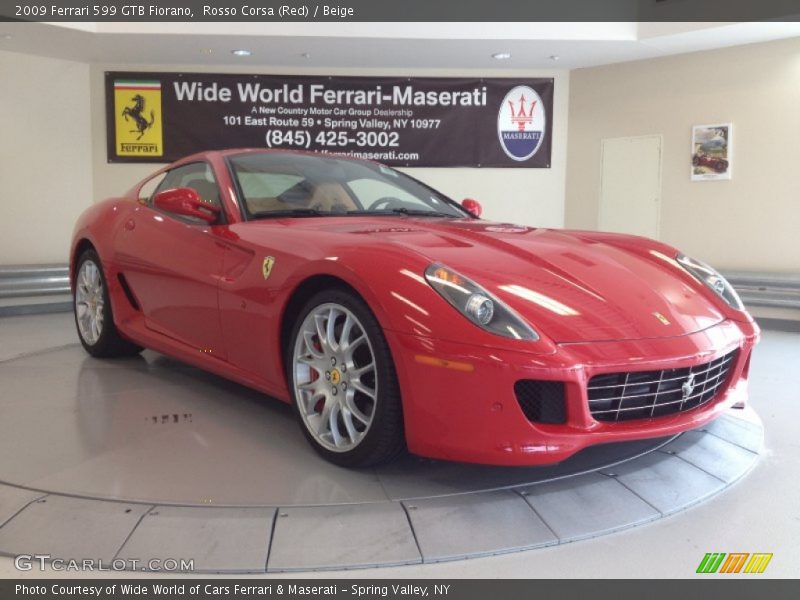 Rosso Corsa (Red) / Beige 2009 Ferrari 599 GTB Fiorano