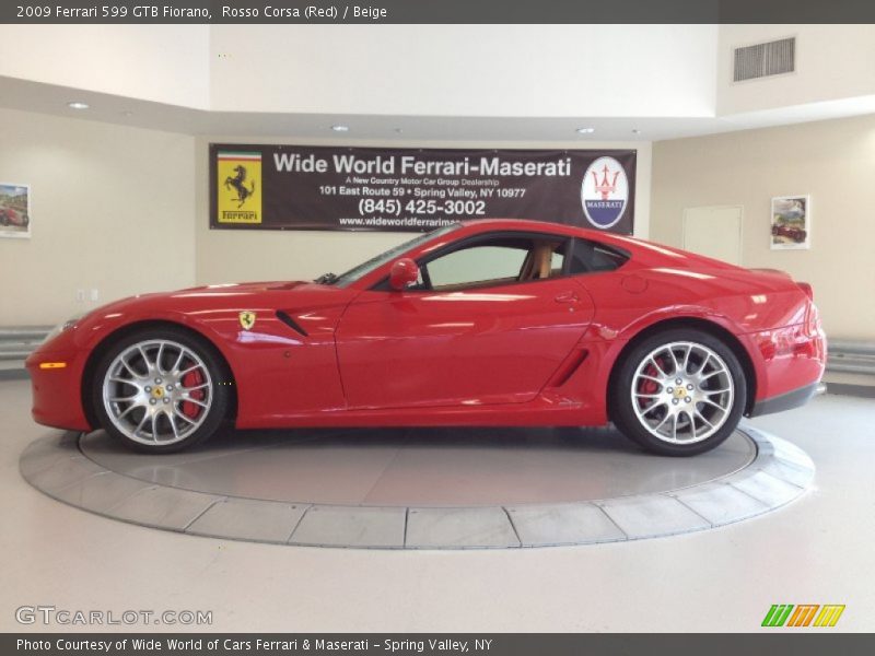 Rosso Corsa (Red) / Beige 2009 Ferrari 599 GTB Fiorano