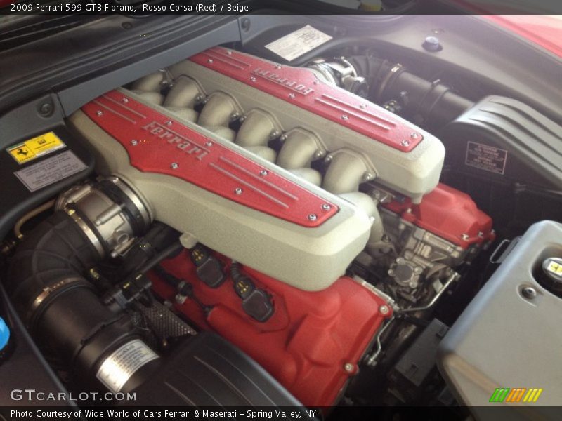  2009 599 GTB Fiorano  Engine - 6.0 Liter DOHC 48-Valve VVT V12